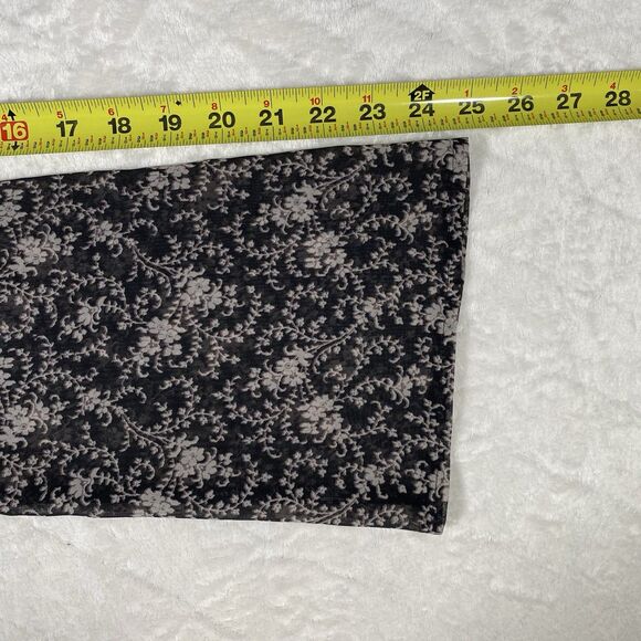 Vtg Y2K Women's Sz Lg Sheer Button Down Top Babydoll Coquette Dark Floral Fairy - Picture 6 of 7